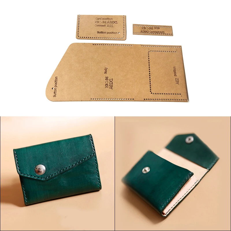 Leather Craft Template Sewing Template Handmade DIY Kraft Paper 12x8cm 1Set