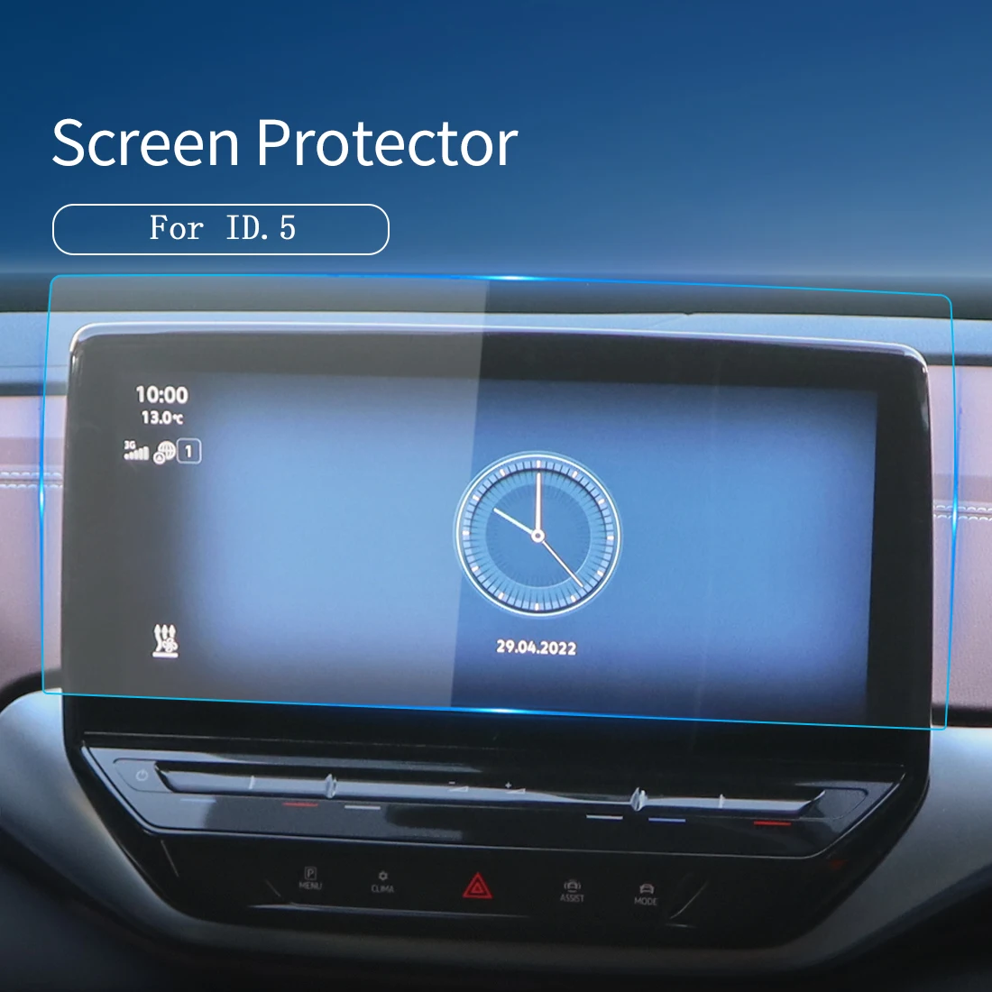 

Автомобильные наклейки, измерители, Защита экрана для Carplay, VW ID5 2023, дисплей защитная пленка из закаленного стекла, навигация, автомобильные аксессуары