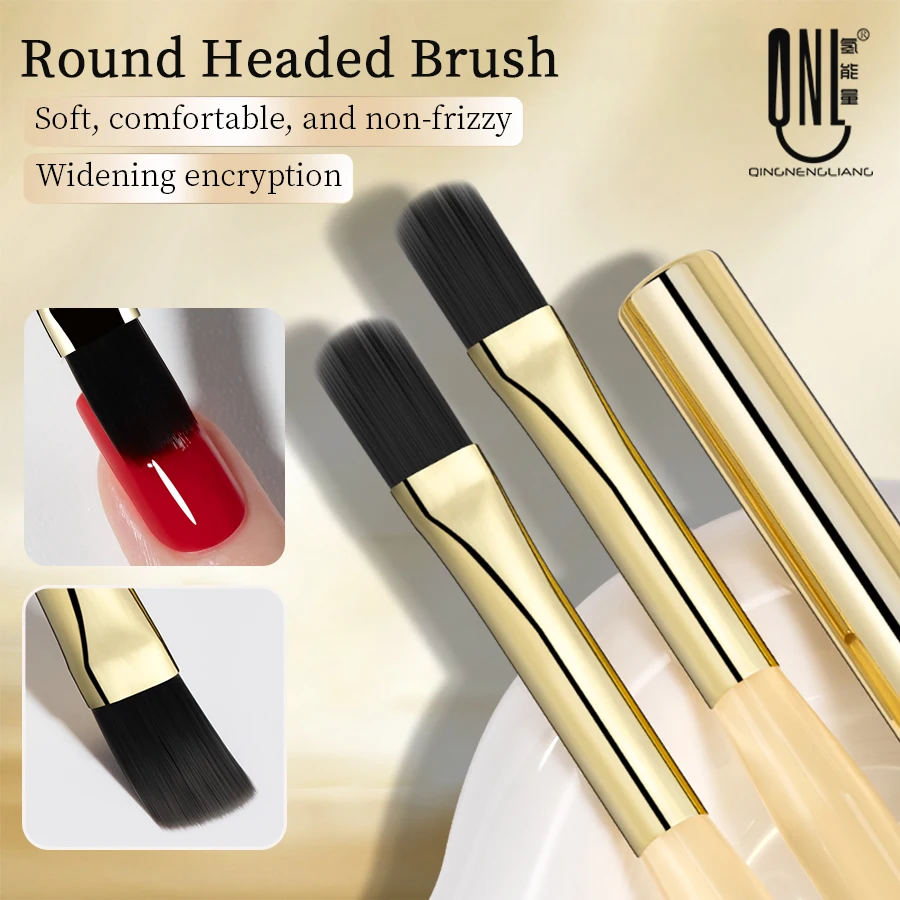Professional Round Nail Art Brush for Gel and Acrylic Applications