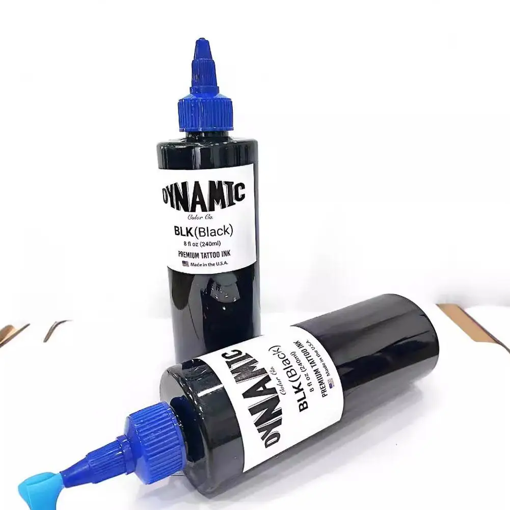 Tattoo Pigment Color Black 240ml Practice Professional DIY Permanent Body Art tattoo ink tattoo ink pigment