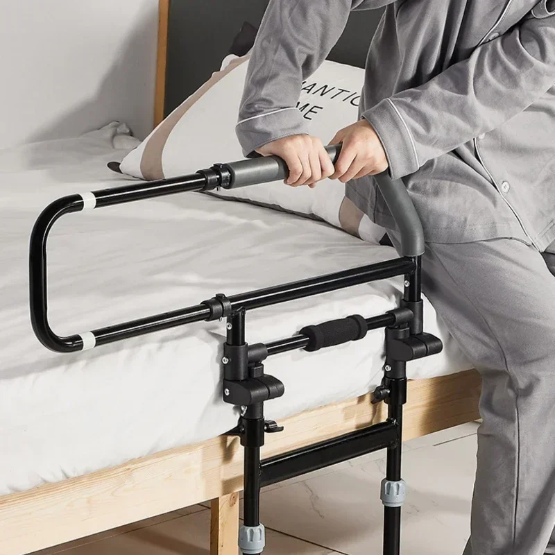 Bedside Handrails Elderly Wake Up Aid Disabled Patients Guardrails Home Bed Railing Support Secure Assistance Safety Bed bedside handrails