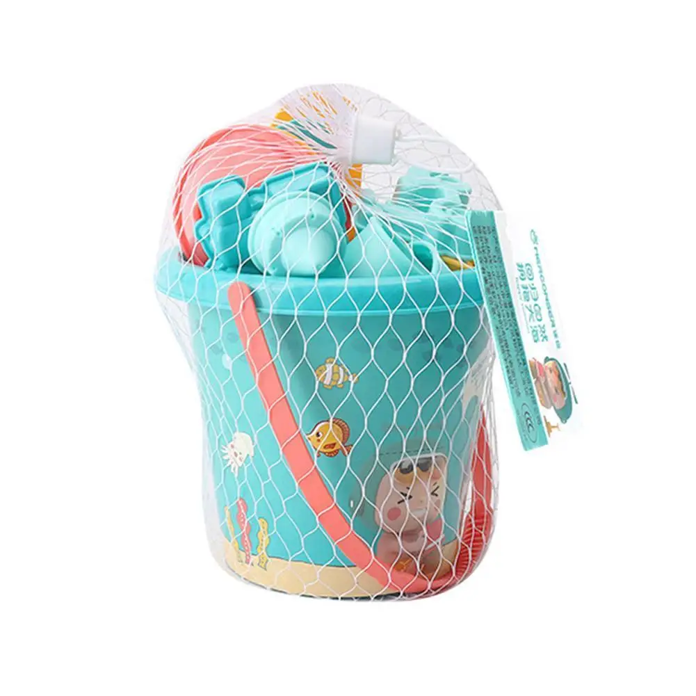 18PCS 해변 모래 장난감 세트 내구성 플라스틱 여름 수영장 해변 게임 세트 소년과 소녀를위한 야외 모래 놀이 도구