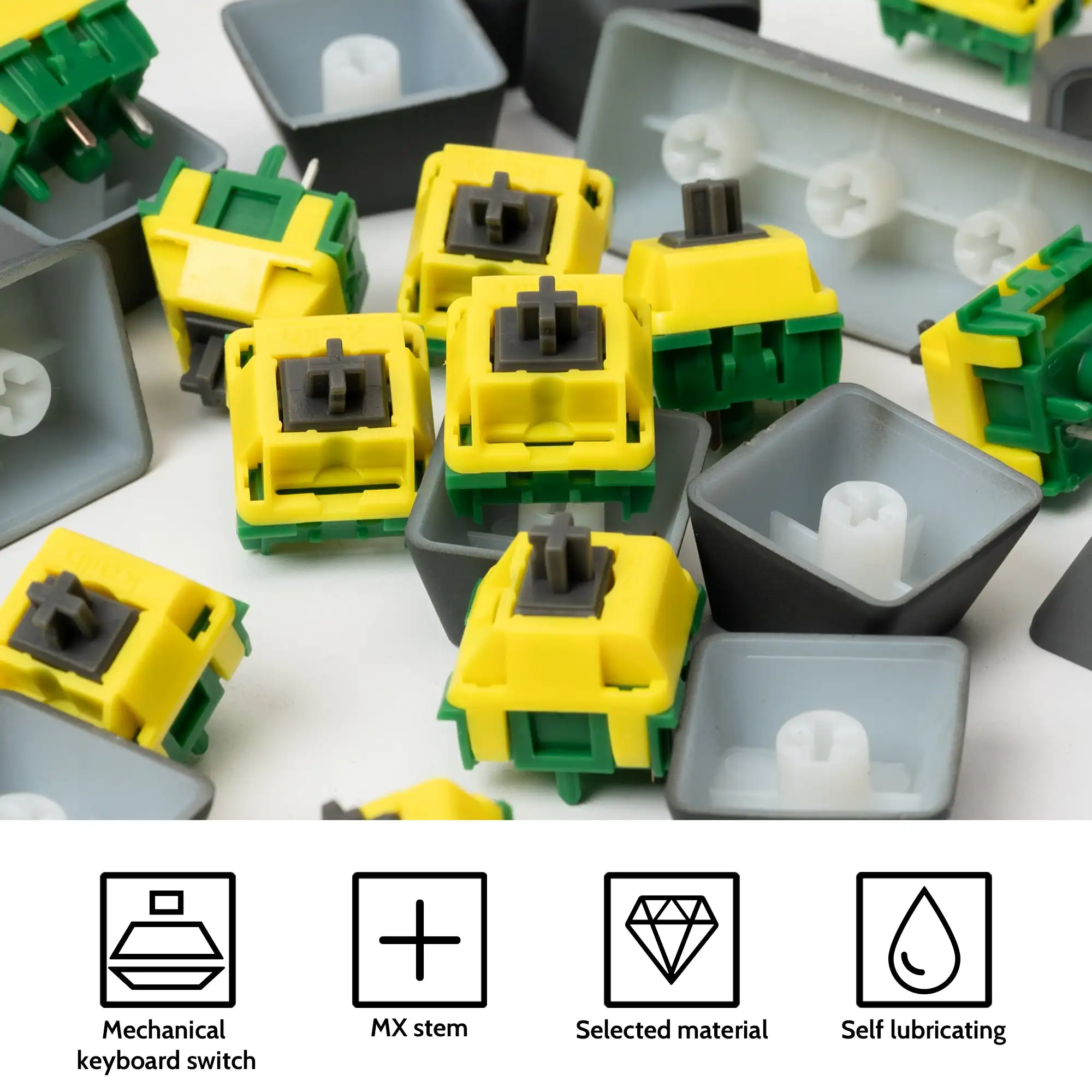 Kailh Canary Tactile Switch para Mechanical Keyboard 110 Pcs - Imagem 4