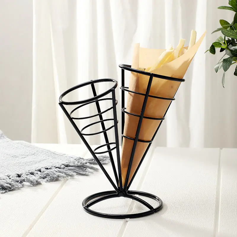 Creative Stainless Steel Fried Food Dish Fried Chicken Wings Plate Bar and Restaurant Snack Basket