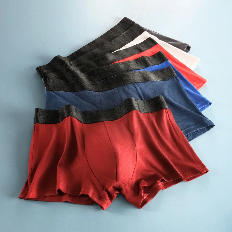 

7 Pcs/lot Thin Male Long Boxer Pack Men Sexy Breathable Brand Man Boxer Men's Briefs Kits Modal Boxers for Teens U Pouch Shorts