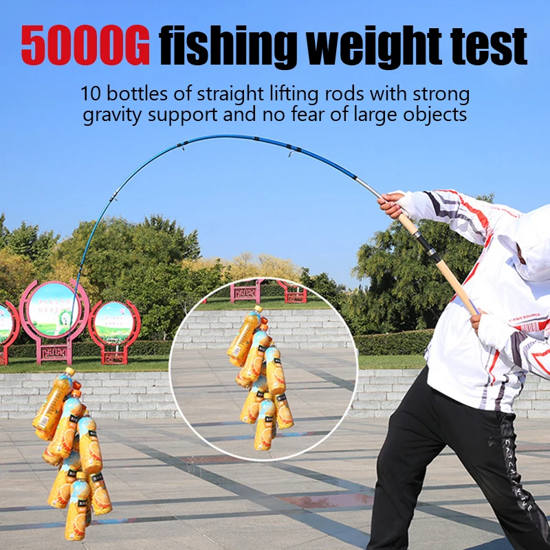 Da Wu Lu Ya Pole Mh Lightning Adjusting Rod Straight Handle Fishing Rod Anchor Long-Range Fishing Gear