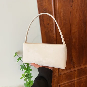 Borsa a tracolla piccola da donna sotto le ascelle Borsa quadrata in pelle PU di alta qualità Borsa tote per pendolari in pelle scamosciata Portafoglio da donna casual alla moda