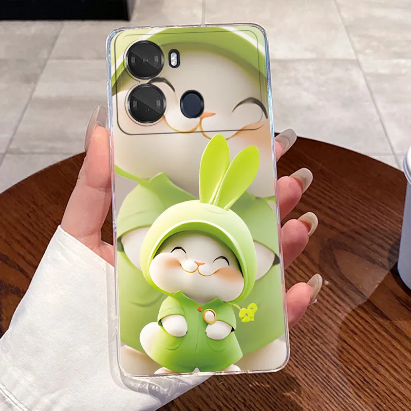 Aesthetic Luxury Cute Cool Pattern Soft Silicone Phone Case - Transparent TPU Back Cover