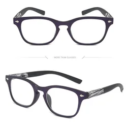 Vintage Retro Round Full Frame Wooden Unisex Reading Eyewear - +400 (Purple)