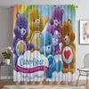 Care Bears Shades Blackout Curtains for Living Room Halloween Decoration Partition Window Curtain Kitchen Elegant Camera Bedroom 1