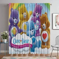 Care Bears Shades Blackout Curtains for Living Room Halloween Decoration Partition Window Curtain Kitchen Elegant Camera Bedroom 1