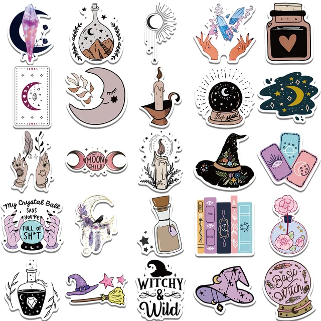 Medieval Magic Witch Sticker Pack Witchy Stickers Vintage Stickers  Aesthetic Stickers Junk Journal Fantasy Stickers -  Norway