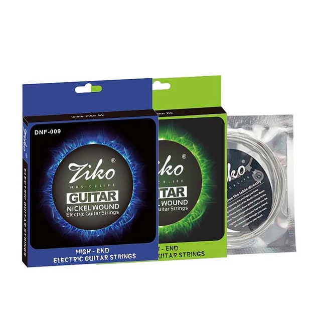 Ziko Dnf Elektromos Gitárhúrok Nikkel Bevont Szénacél Hatszögletű Ötvözet Gitárhúrok, 6 db - Image 5
