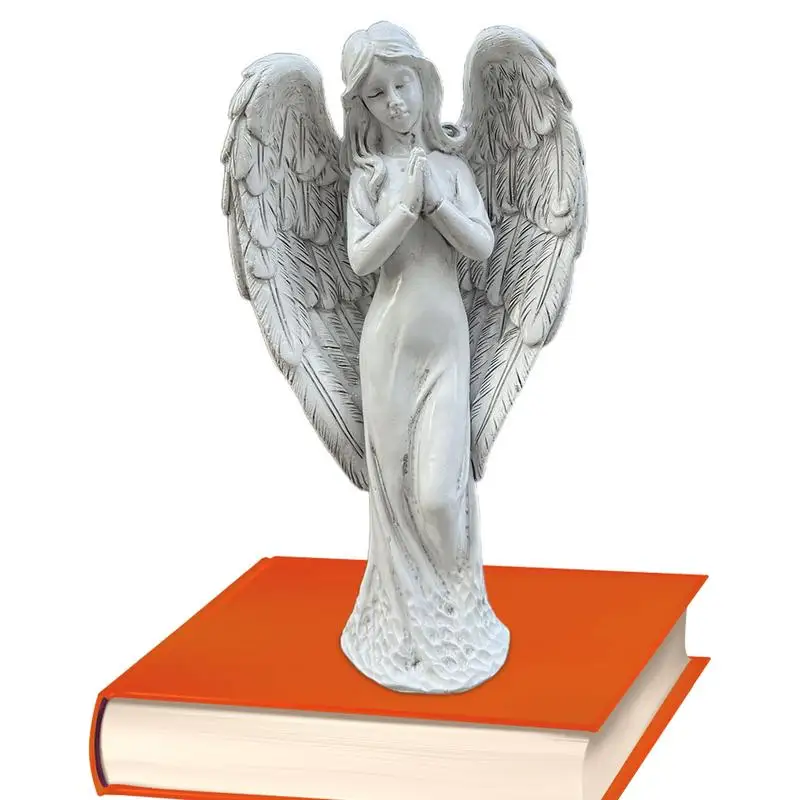

Garden Resin Angel Angel Shape Desktop Sculpture Collectible Figurines Resin Prayer For Living Room Bedroom Entrance Hall