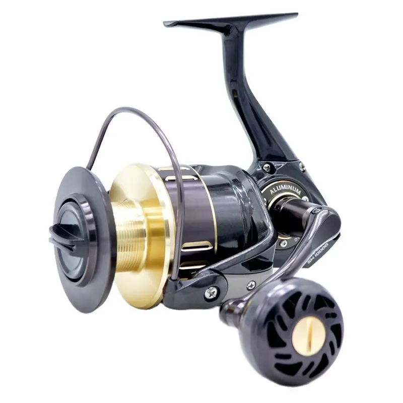 camekoon 5.5:1 4.7:1 high speed saltwater surf fishing coil 35kg max drag  power spinning reel aluminum spool sea pike bass wheel - AliExpress