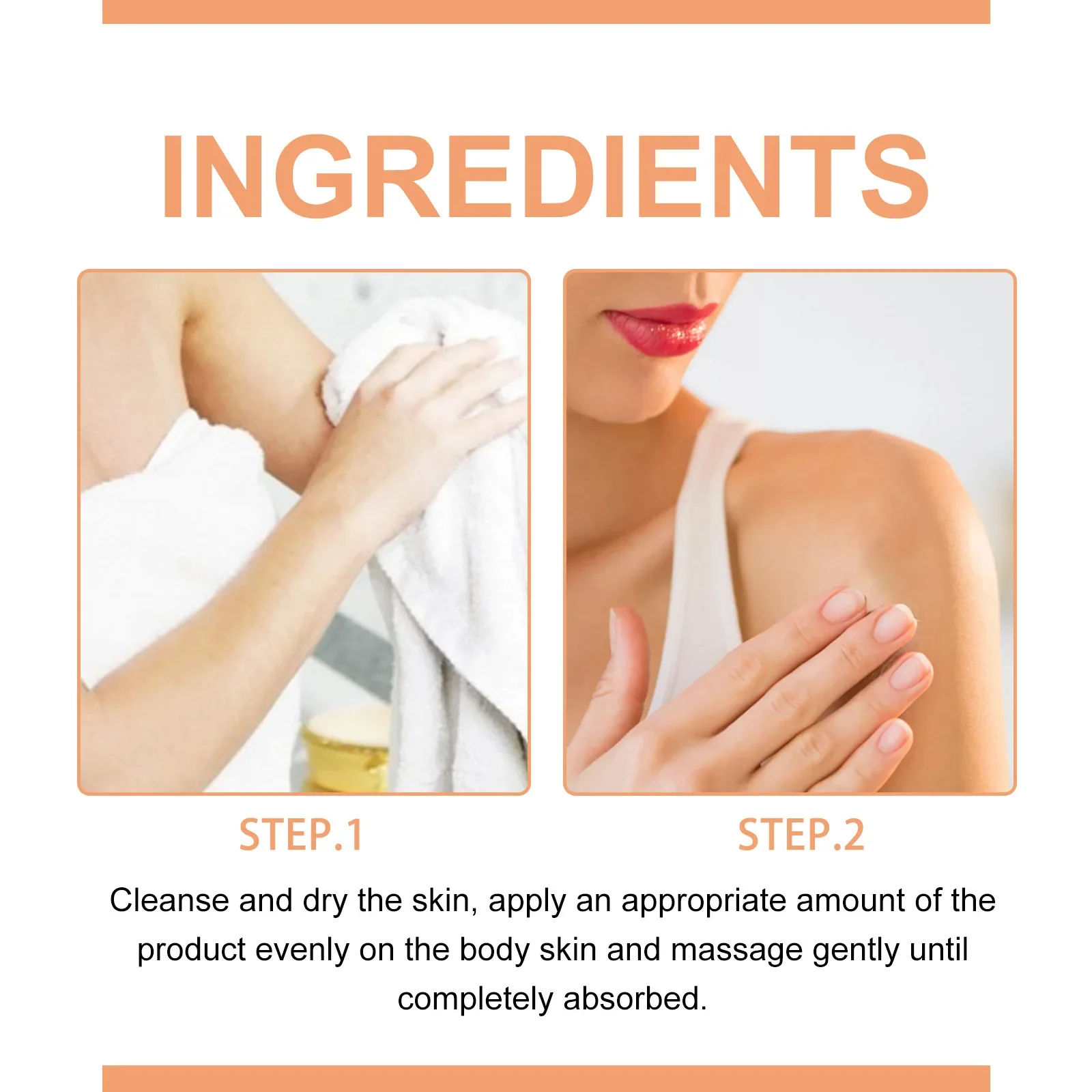Brightening Body Lotion Knee Thigh Bleaching Nourishing Remove Mela-nin Moisturizing Improve Skin Dullness Whit-ening Body Cream 6
