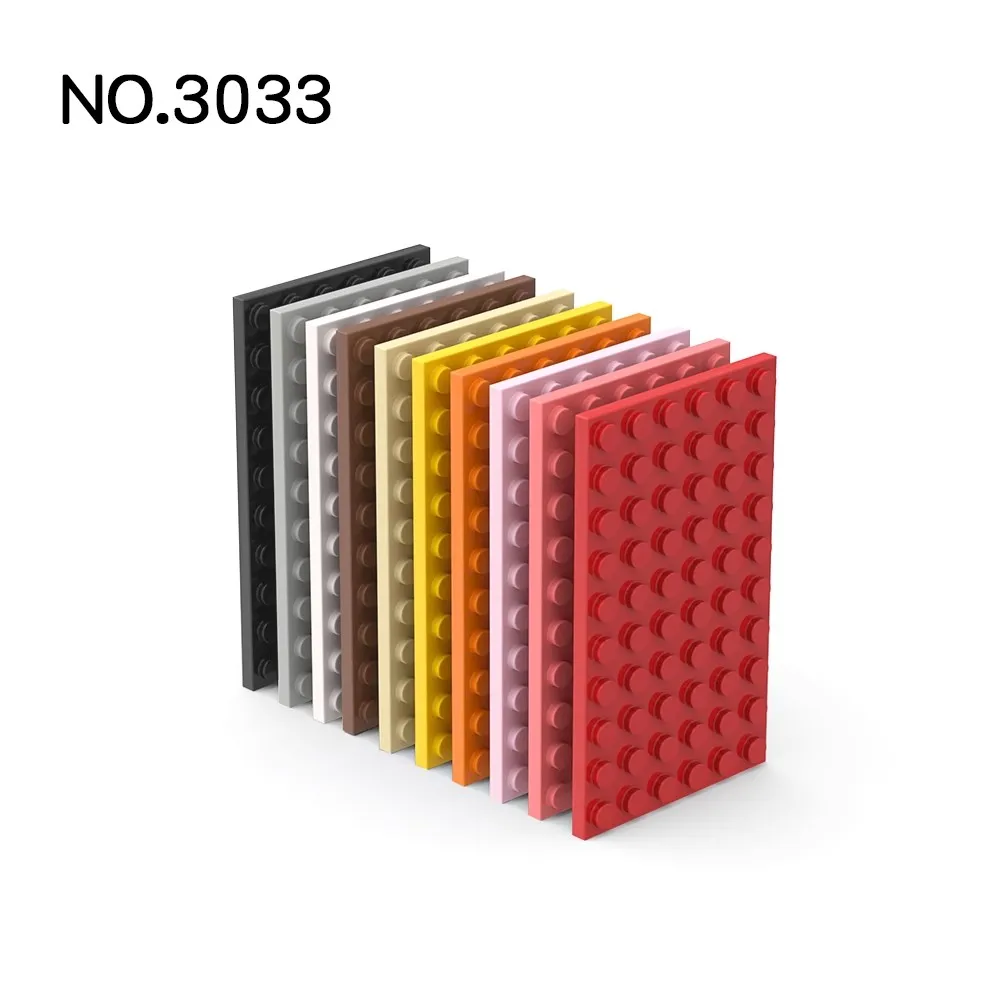 20Pcs MOC 벽돌 부품 3033 플레이트 6x10 호환 빌딩 블록 입자 DIY Assmble 아이 퍼즐 두뇌 장난감 생일 생일 선물