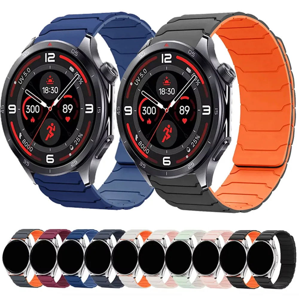 Magnetic Silicone Strap - Adjustable 20/22mm Bracelet Wristband
