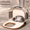 4042-226371.jpg Portable Cat and Dog Travel Carrier Oxford Canvas Pet Backpack Stroller Space Capsule Suitcase for Pets