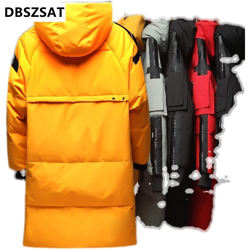Teens Winter Men's Down Jacket Stylish Male Down Coat Thick Warm Man Clothing Brand Men's Apparel Warm Parka
