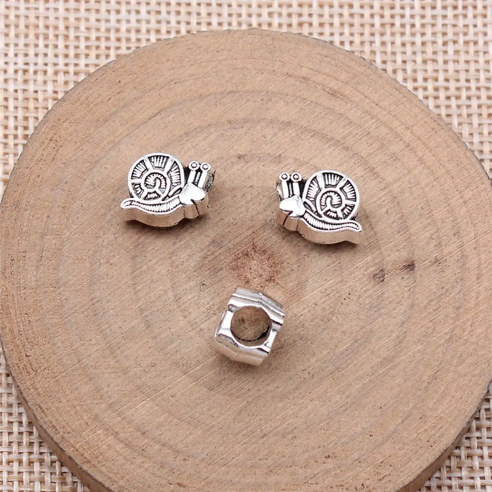 

Pendant Snail Big Hole Beads Accessories For Jewelry 13x9x7mm 10pcs