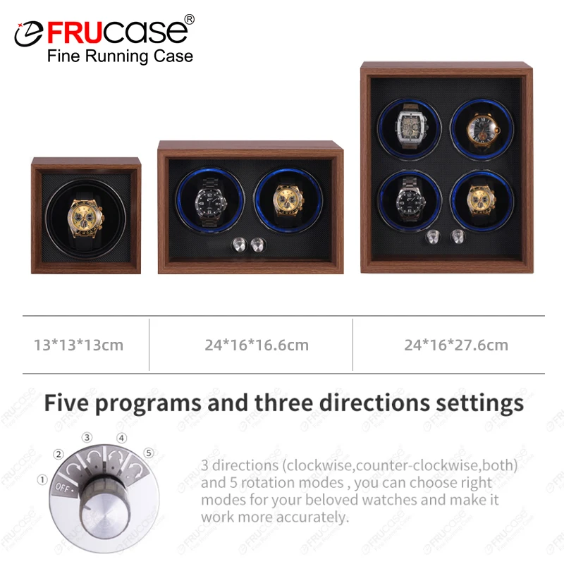 FRUCASE WOODEN Watch Winder for Automatic Watches Watches Box Jewelry Watch Display Collector Storage With LED watch winder,watch display case