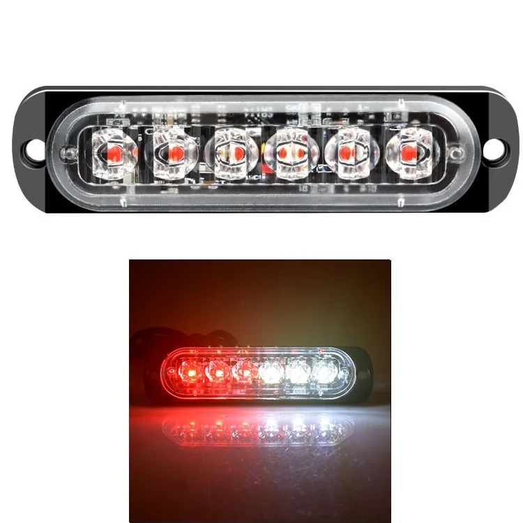 6LED red white