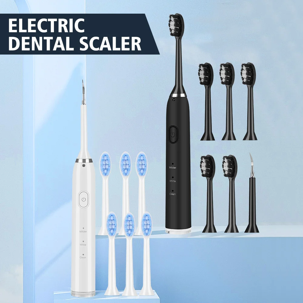 Sonic Electric Toothbrush Scaler Dental Tartar Removal Brush Adult Tooth Whitening Scraper Tartarro Cleaner Teeth Cleaning Tools oral odor removal care dog dental gel 60ml plaque remover gel for dogs and cat teeth cleaning and improve gum health