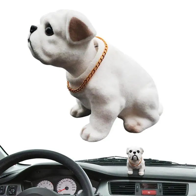 

Dog Shaking Head Ornament For Car Shake Head Dog Decor Shaking Head Dog Resin Car Ornaments Dog Bobblehead Toy For Gift Car home