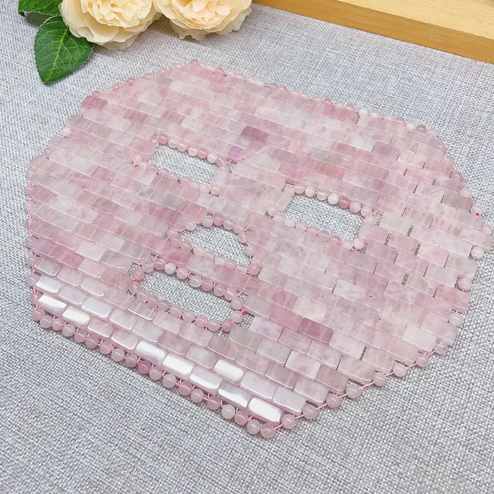 Natural Jade Eye Face Mask Massager Pink Cooling Sleep Eye Facial Mask Relax Sleep Massager Cold Therapy SPA Mask Beauty Tools