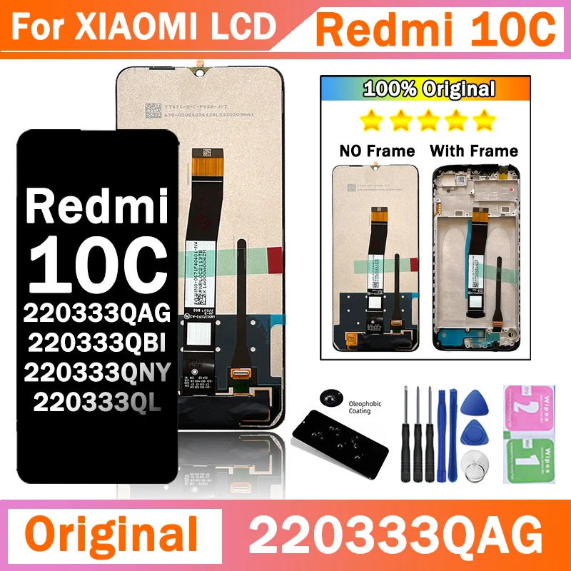 샤오미 레드미 LCD 디스플레이 터치 스크린 디지타이저 어셈블리 교체, 정품, 220333QAG, 220333QBI ...