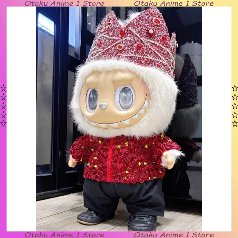 15/17/38/58cm Labubu Doll's Clothing Luxurious Rhinestone Crown
