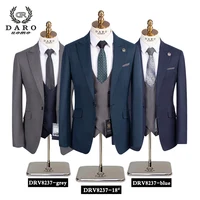 2024 DAROuomo Mens Suit terno Slim Fit Casual one button Fashion Grid Blazer Side Vent Jacket and Pant for Wedding Party DRV8237 2