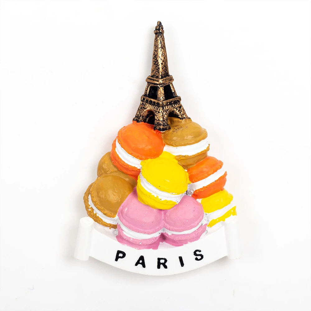 Creative Cartoon Afternoon Tea Food Resin Three-Dimensional Design Refrigerator Stickers Magnetic Message_voghion.com