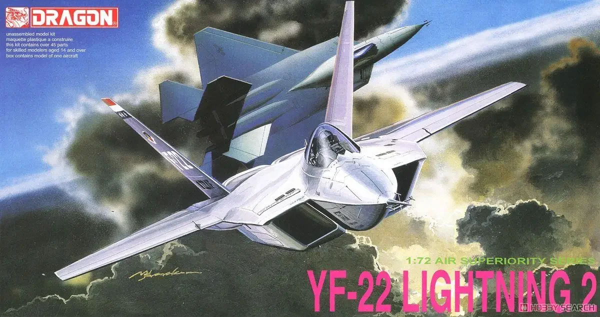 

DRAGON 2508 1/72 US YF-22 Raptor набор моделей