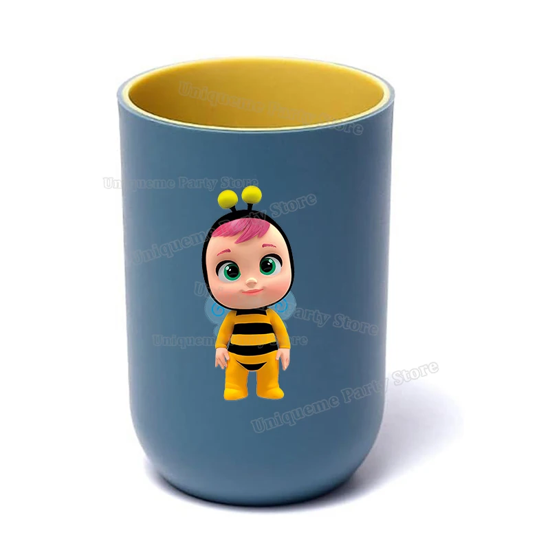 Cartoon Crybabies Kinder-Zahnputzbecher, Kawaii Süße Cry Baby Mundspülbecher, Badezimmer-Zahnbürstenhalter, Mädchen-Waschbecher für Zuhause – Detail 4
