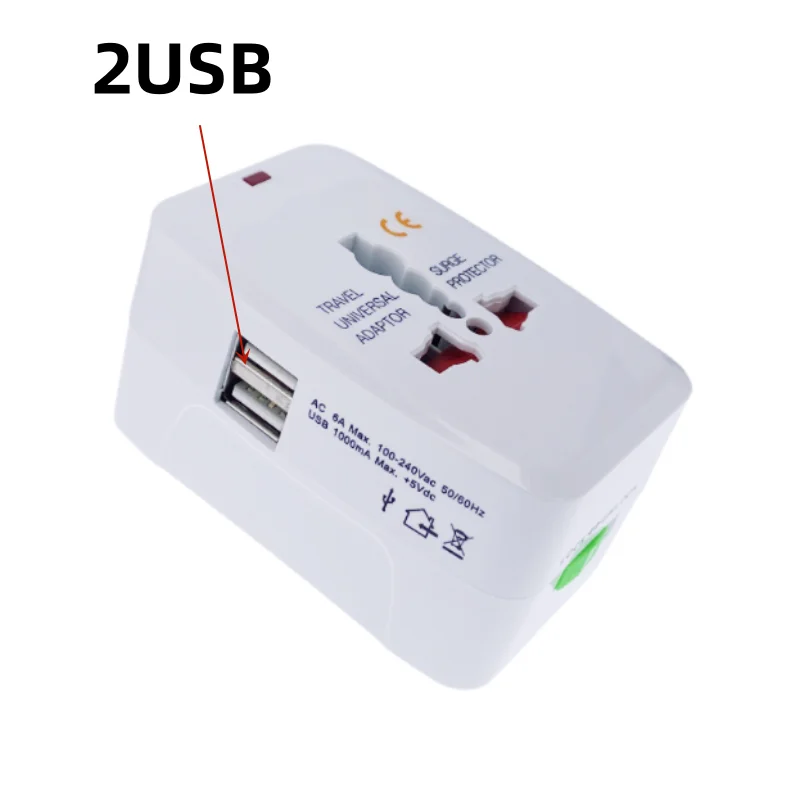 Universal Power Plug Adapter International European EU US AU UK Travel Adapter Electrical AC Charger Converter Socket Outlet Plug Adapter AC Adapter Power Plug Connector