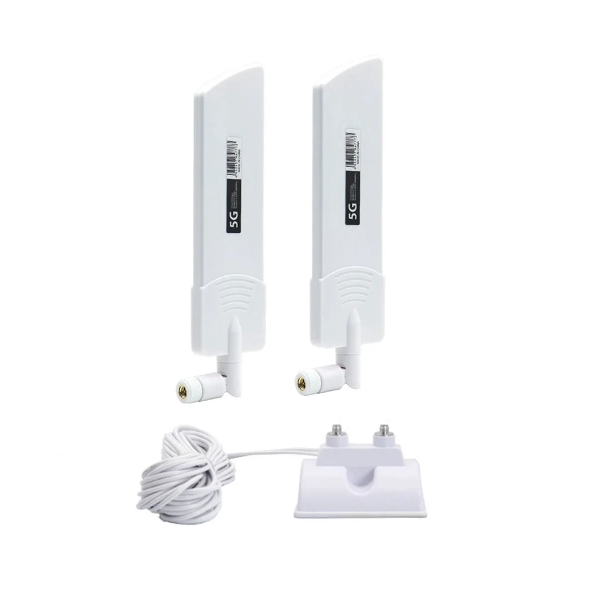 

5G WiFi Dual Band Sucker Antenna 42Dbi Signal Booster Amplifier for CPE MC801 Network Card Router Modem White SMA Male