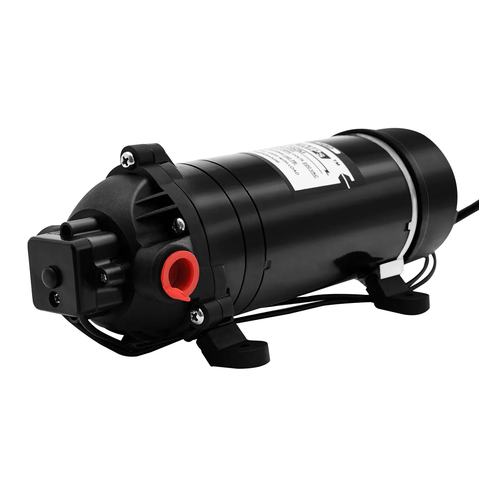 Membranwasserpumpe, 220 V, selbstansaugende elektrische Pumpe, 160 PSI, 5,5 l/min, Wasserdruck-Membranpumpe für Wohnmobil, Wohnwagen, Boot – Detail 2