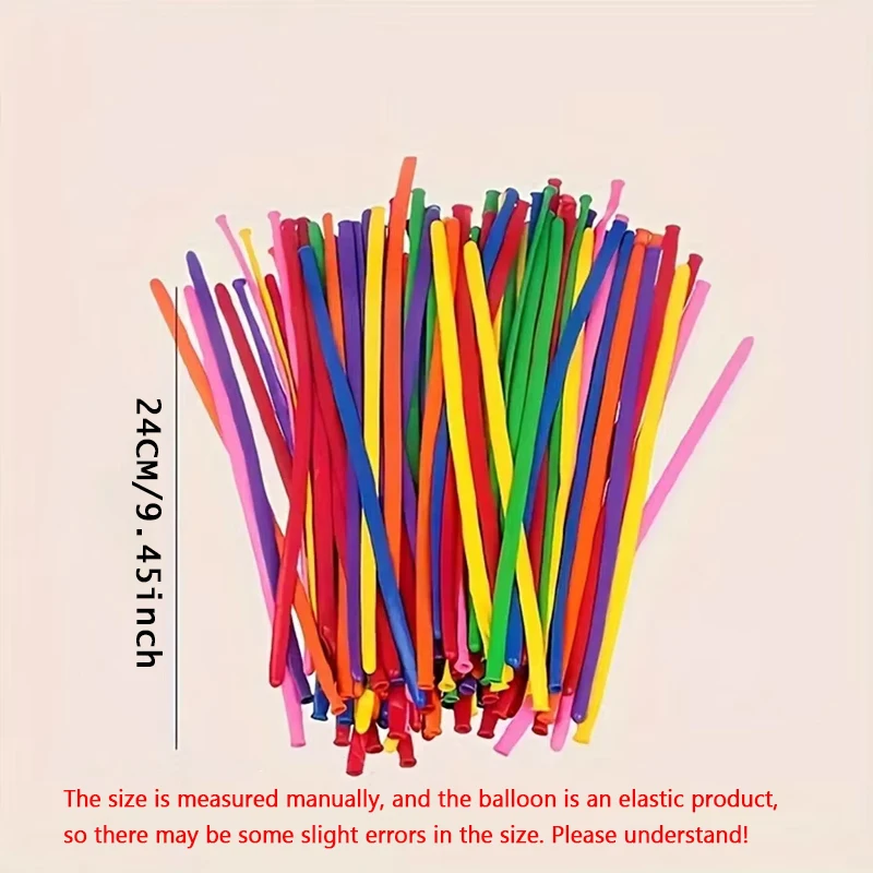 50pcs Balloon Long Strip Spiral Style Color Latex Gathering Party Birthday Wedding Decoration Balloon Design Inflator latex balloons