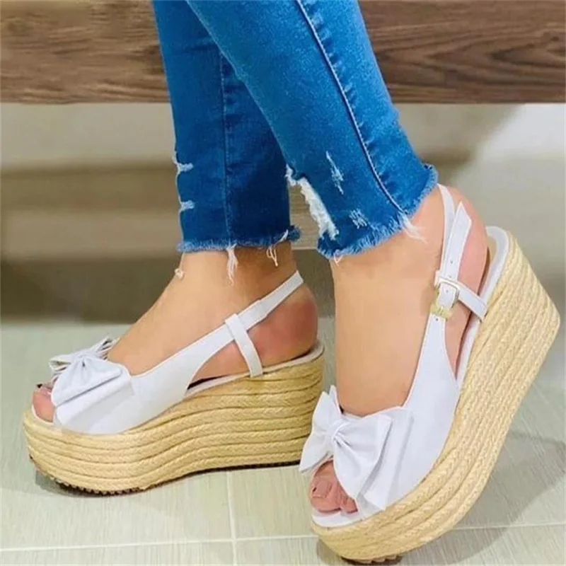 Adoración restaurante maratón Sandalias de tacón con plataforma y hebilla para Mujer, chanclas de talla  grande 43, novedad de 2022 _ - AliExpress Mobile