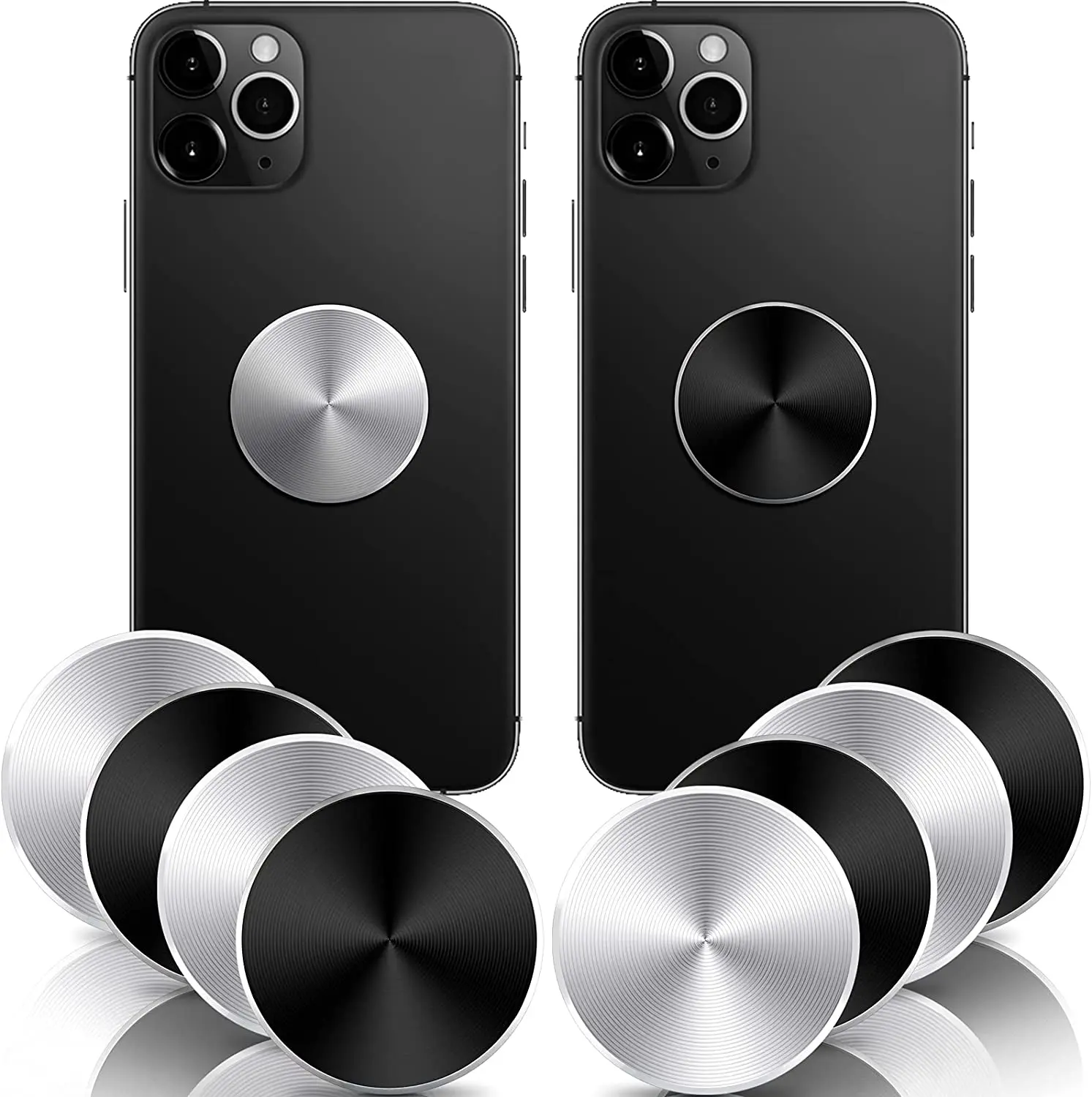 

Metal Plate For Magnetic Car Phone Holder Magnet Stand Iron Sheet Disk Sticker For Not Magnetic Mobile Phone Holder Mount