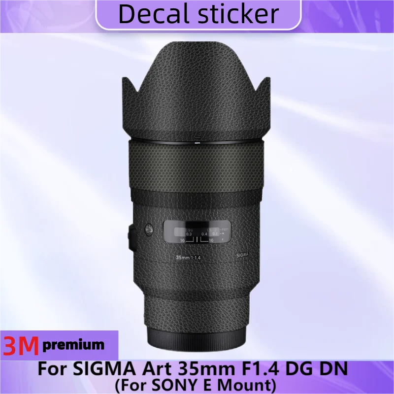 Per Sigma Art 35Mm F1.4 Dg Dn Per Sony E Mount Lens Sticker Pellicola Protettiva Per Decalcomanie Per La Pelle Cappotto Protettivo Antigraffio Art35 F