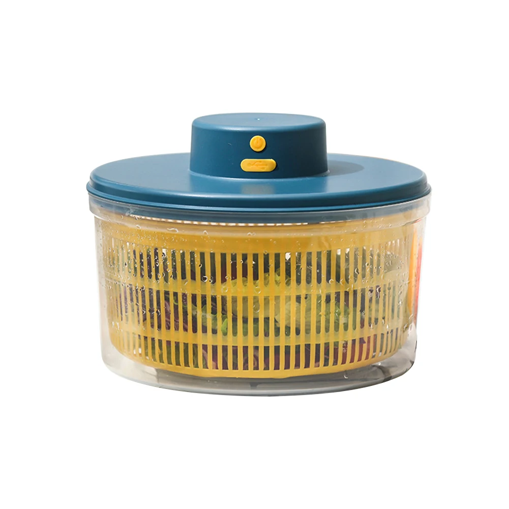 Salad Spinner Fruit Vegetable Household Salad Dehydrator Multifunctional Lettuce Washer Dryer Easy To Use for Washing Drying