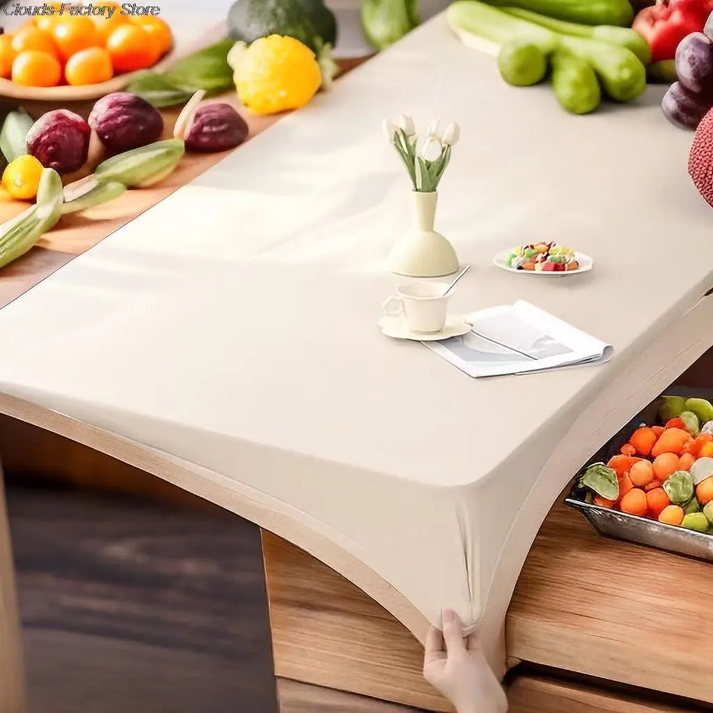 New Waterproof Oilproof Tablecloth PU Leather Table Cover Student Desk