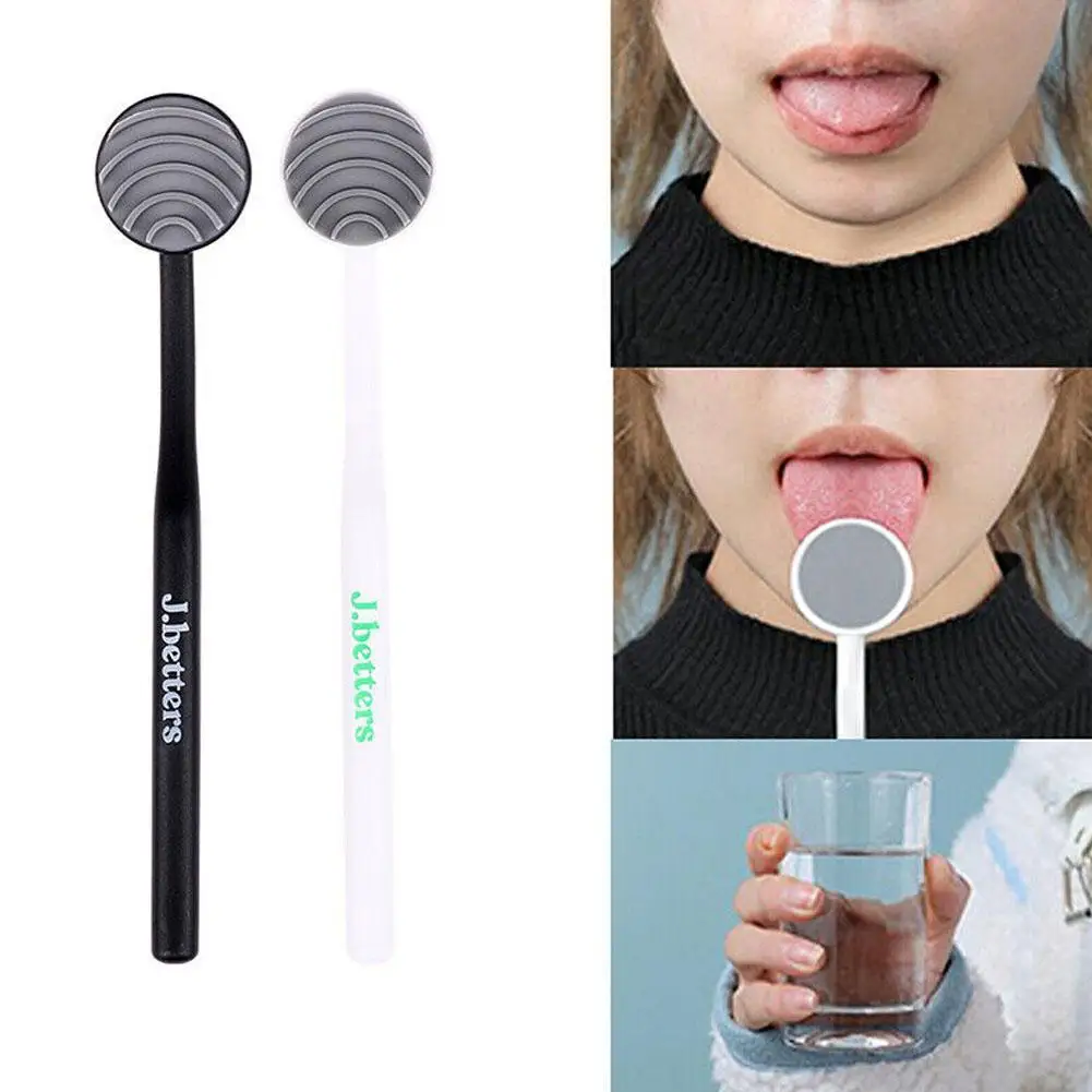 

Silicone Tongue Cleaning Scraper Oral Cleaning Tongue Coating Brush Curved Scraping Head Fresh Breath