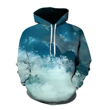 

2021 New Men's Hoodie Spring and Autumn Casual Pullover Personalized Customized Top 3D Printing Starry Pattern Ladies Sweatshirt