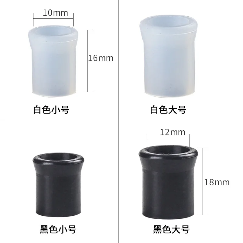 20pcs Food Grade Silicone Pipe Bits Durable Rubber Protective Mouthpiece Tip Bit Tobacco Pipe Tool Accessories 4
