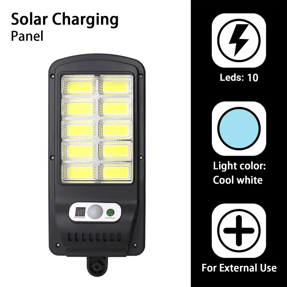 3 Modes Led Solar Street Lights 120 Led Remote Control Solar Parking Lights Wire