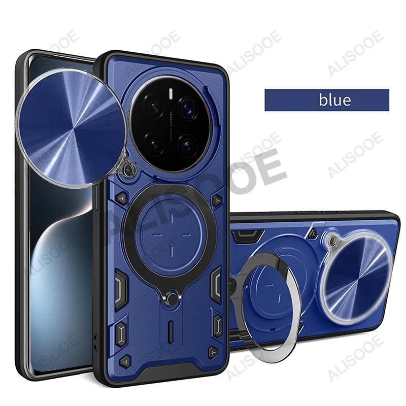 Enhanced Protection Armor Case with Slide Camera Cover and Ring Stand